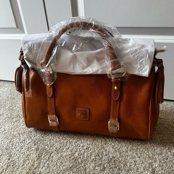 Dooney & Bourke Handbags - Dooney & Bourke - Large Leather Satchel - Natural